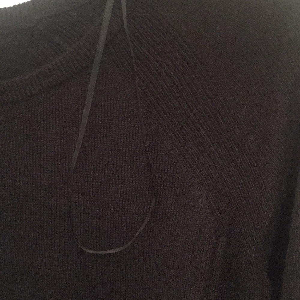 Ann Taylor Tunic Sweater Boatneck Black - Picture 3 of 8